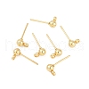 304 Stainless Steel Ball Post Stud Earring Findings STAS-Z035-01G-H-1