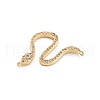 Brass Micro Pave Cubic Zirconia Pendants KK-M321-01A-G-2