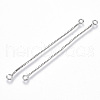 Brass Box Chain Tassel Links Connectors X-KK-R129-05P-2