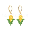 304 Stainless Steel Leverback Earrings for Women EJEW-MZ00407-2