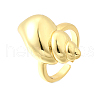 Brass Cuff Rings for Women RJEW-F184-08D-G-2
