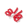 Handmade Glass Seed Beaded Pendants PALLOY-MZ00768-02-4