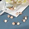 Unicraftale PVD Vacuum Plating 304 Stainless Steel Stud Earring Findings STAS-UN0016-05B-RG-3