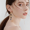  1 Strand Rectangle Natural Black Onyx(Dyed & Heated) Beads Strands G-NB0005-54B-6