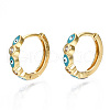 Brass Micro Pave Cubic Zirconia Huggie Hoop Earrings X-EJEW-T014-09G-02-NF-1