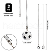 Plastic Pendant Decoration HJEW-WH0008-30P-2