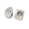 304 Stainless Steel European Bead Rhinestone Settings STAS-D307-01B-P-2