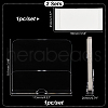 Transparent Plastic Wall Mounted Display Stands ODIS-WH0030-125-2