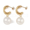 PVD Vacuum Plating 201 Stainless Steel Stud Earrings EJEW-I309-77G-1