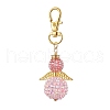 Angel Glass Seed Bead Pendant Decorations HJEW-MZ00088-3
