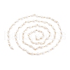 Handmade Natural Freshwater Pearl Beaded Chains AJEW-JB01087-5