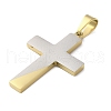 304 Stainless Steel Pendants STAS-G346-39GP-2