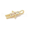 Brass Micro Pave Cubic Zirconia Pendants ZIRC-I356-17G-A04-2
