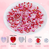 SOFPLATE 1650Pcs Valentine's Day Transparent Acrylic Beads SACR-SP0001-11-2
