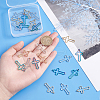 DICOSMETIC 24Pcs 3 Colors 304 Stainless Steel Pendants STAS-DC0010-67-3