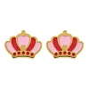304 Stainless Steel Enamel Stud Earrings STAS-E502-01G-04-4