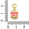 Brass Enamel Pendants KK-K400-22G-01-3