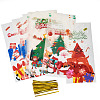 40Pcs 4 Styles  Christmas Theme OPP Self-adhesive Cookie & Snacks Package Bags CON-TAC0010-90A-11