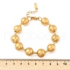 Round 304 Stainless Steel Beaded Bracelets for Women BJEW-B134-02G-3