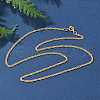 Brass Singapore Chain Necklaces for Women Men NJEW-Z068-13G-1