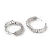 Rack Plating Brass Micro Pave Cubic Zirconia Hollow Hoop Earrings EJEW-A027-09P-2