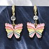 Brass Micro Pave Clear Cubic Zirconia Dangle Earrings EJEW-F362-16G-1