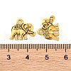 Vintage Elephant Charms PALLOY-ZN-47017-AG-FF-2