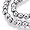 Electroplate Glass Beads Strands EGLA-T021-4mm-13B-3