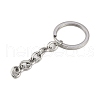 Polishing 304 Stainless Steel Split Key Rings STAS-H558-45P-1-1