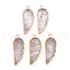 Natural Quartz Crystal Pendants G-N326-127-A02-1