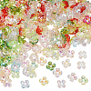 SOFPLATE 400Pcs Acrylic Bead Caps OACR-SP0001-15-1