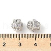 Brass Micro Pave Cubic Zirconia Beads KK-U067-07P-3