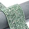 Natural Green Spot Jasper Beads Strands G-P575-A45-4x2mm-1