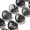 Natural Black Netstone Beads Strands G-C150-A13-01-2