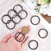 SOFPLATE 10Pcs Alloy Spring Gate Rings FIND-SP0001-38B-3