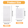 DICOSMETIC 150Pcs Rectangle Paper One Pair Earring Display Cards with Hanging Hole CDIS-DC0001-02A-2