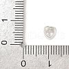 925 Sterling Silver Cubic Zirconia Heart Beads STER-F060-03S-01-3