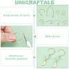 Unicraftale 48Pcs 8 Style 304 Stainless Steel Earring Hooks STAS-UN0022-81-5