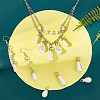 CHGCRAFT 84pcs 7 style ABS Plastic Imitation Pearl Pendants KY-CA0001-23-4
