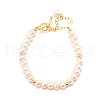 Natural Pearl Beaded Bracelets BJEW-D447-07G-2
