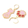 304 Stainless Steel Leverback Earrings for Women EJEW-MZ00406-01-3