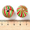 Printed Wood European Beads WOOD-Z002-03B-3