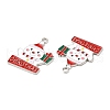 Christmas Alloy Enamel Pendants ENAM-D050-13A-02P-2