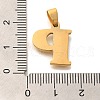 Ion Plating(IP) 304 Stainless Steel Rhinestone Pendants STAS-U035-01G-P-3