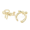 Rack Plating Brass Cuff Ring EJEW-C081-18G-2