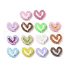 Spray Painted Alloy Enamel Beads ENAM-M058-01-1