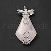 Natural Rose Quartz Pendants G-G870-01P-3