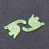 Transparent Acrylic Pendants TACR-M002-01B-2