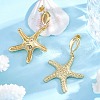 Rack Plating Brass Dangle Stud Earrings for Women EJEW-C125-23C-G-2