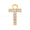 Golden Tone Alloy Rhinestone Pendants PW-WGCC773-20-1
